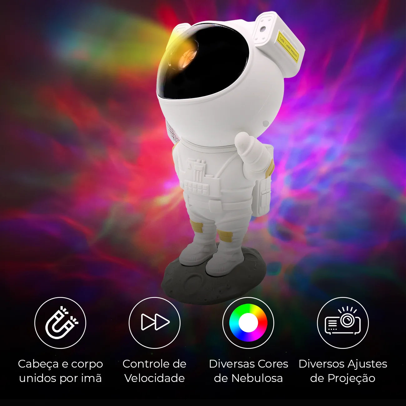 Astronauta Projetor Estrelar