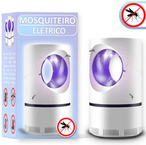 Mata Mosquito com Sucção e Luz Azul LED