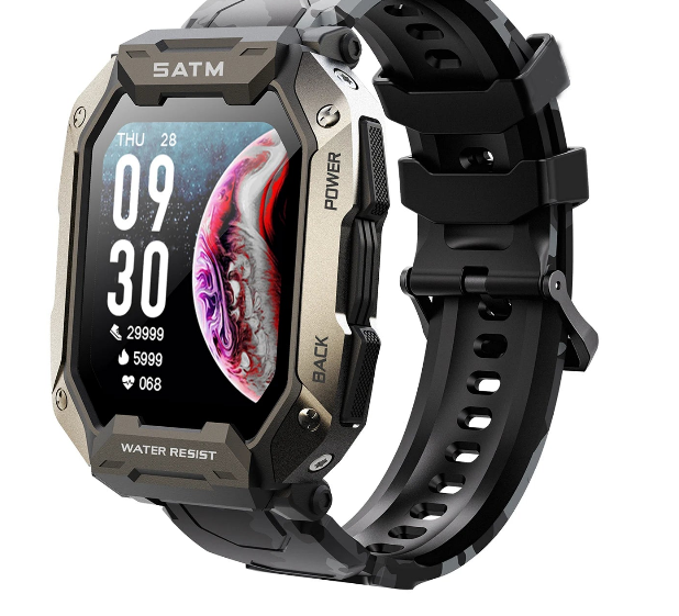 Smartwatch militar carbono