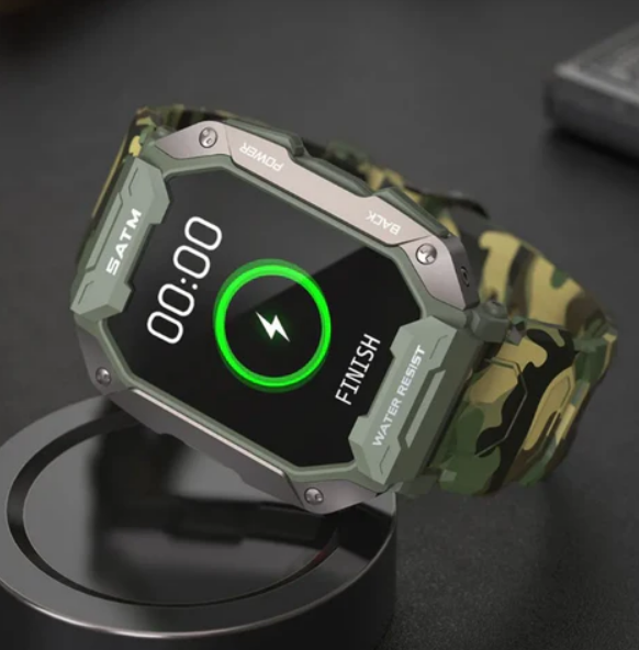 Smartwatch militar carbono