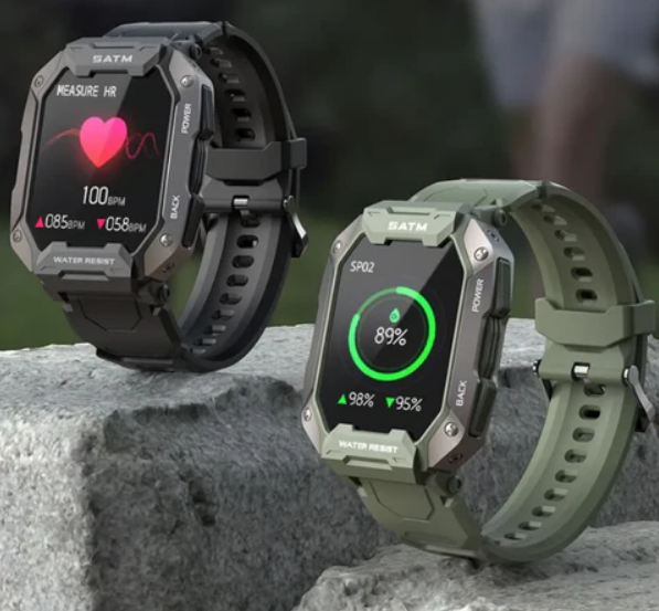 Smartwatch militar carbono