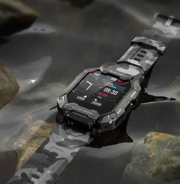 Smartwatch militar carbono